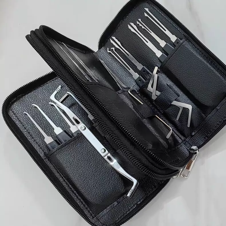 不锈钢24件套单勾工具包！皮质收纳包，工